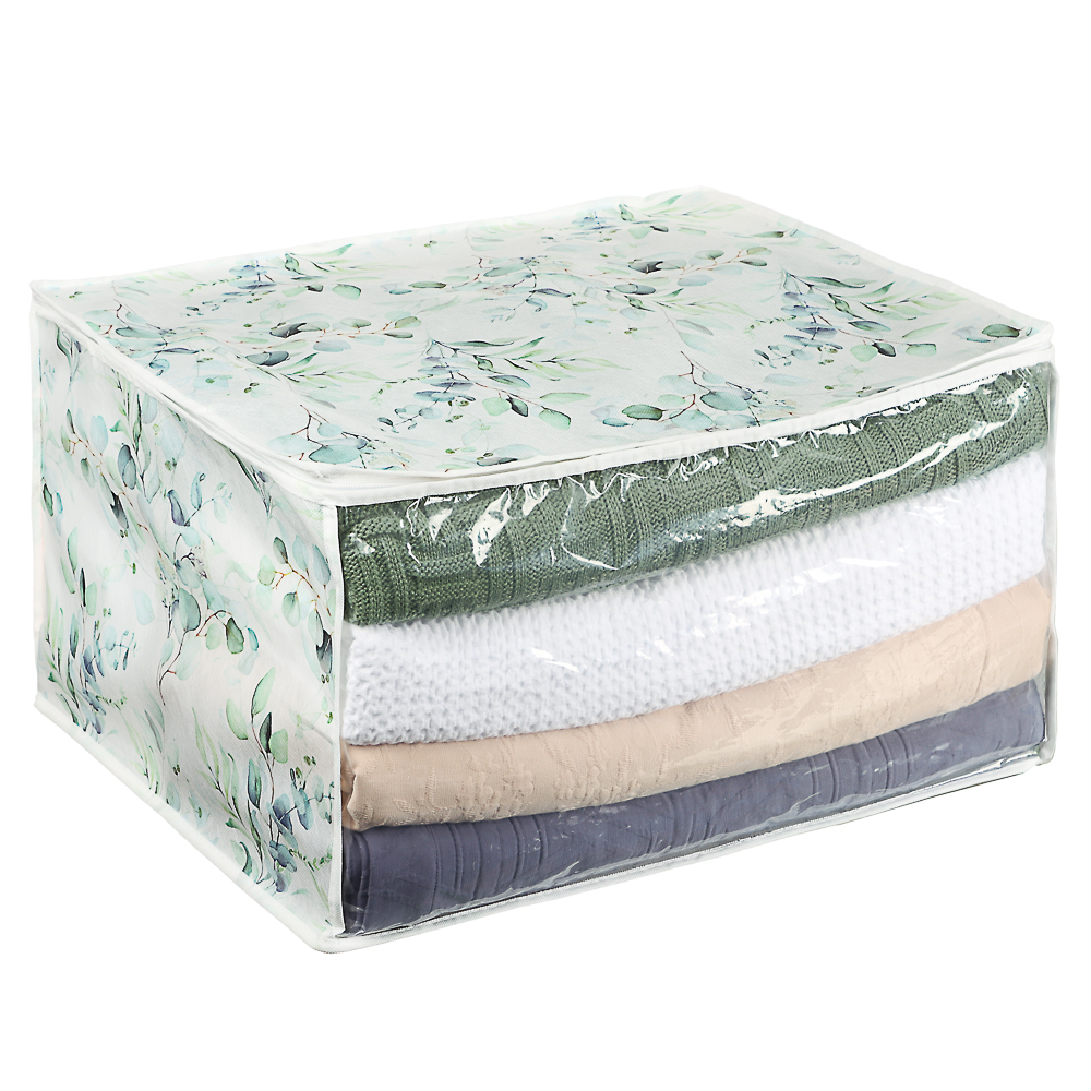 VETTA Рио-де-Жанейро Кофр на молнии с прозрачным окном 60х50х35см, спанбонд, ПЕВА, 2 диз., арт.№ 457-760