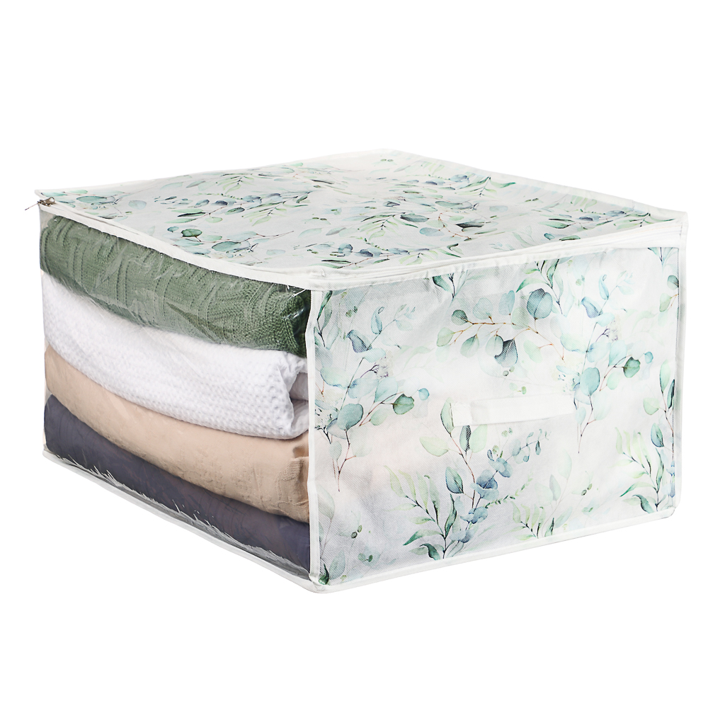 VETTA Рио-де-Жанейро Кофр на молнии с прозрачным окном 60х50х35см, спанбонд, ПЕВА, 2 диз., арт.№ 457-760