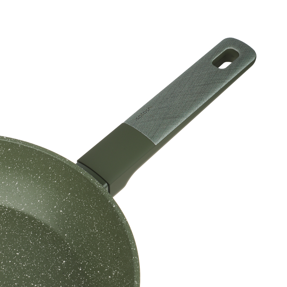 SATOSHI Кантри Сковорода литая d24см, антипригарное покрытие мрамор, индукция, 3 цвета, арт.№ 846-760