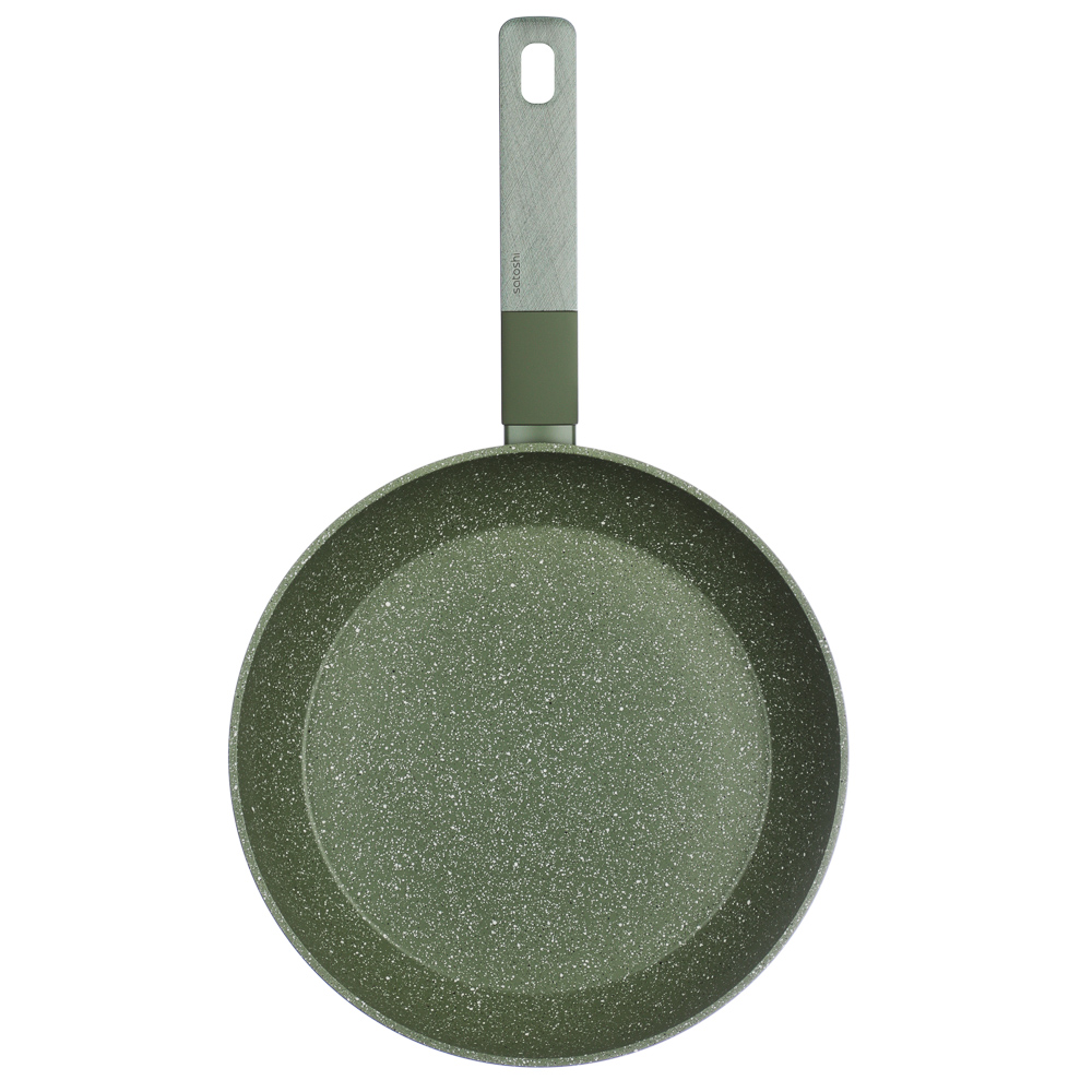 SATOSHI Кантри Сковорода литая d26см, антипригарное покрытие мрамор, индукция, 3 цвета, арт.№ 846-761