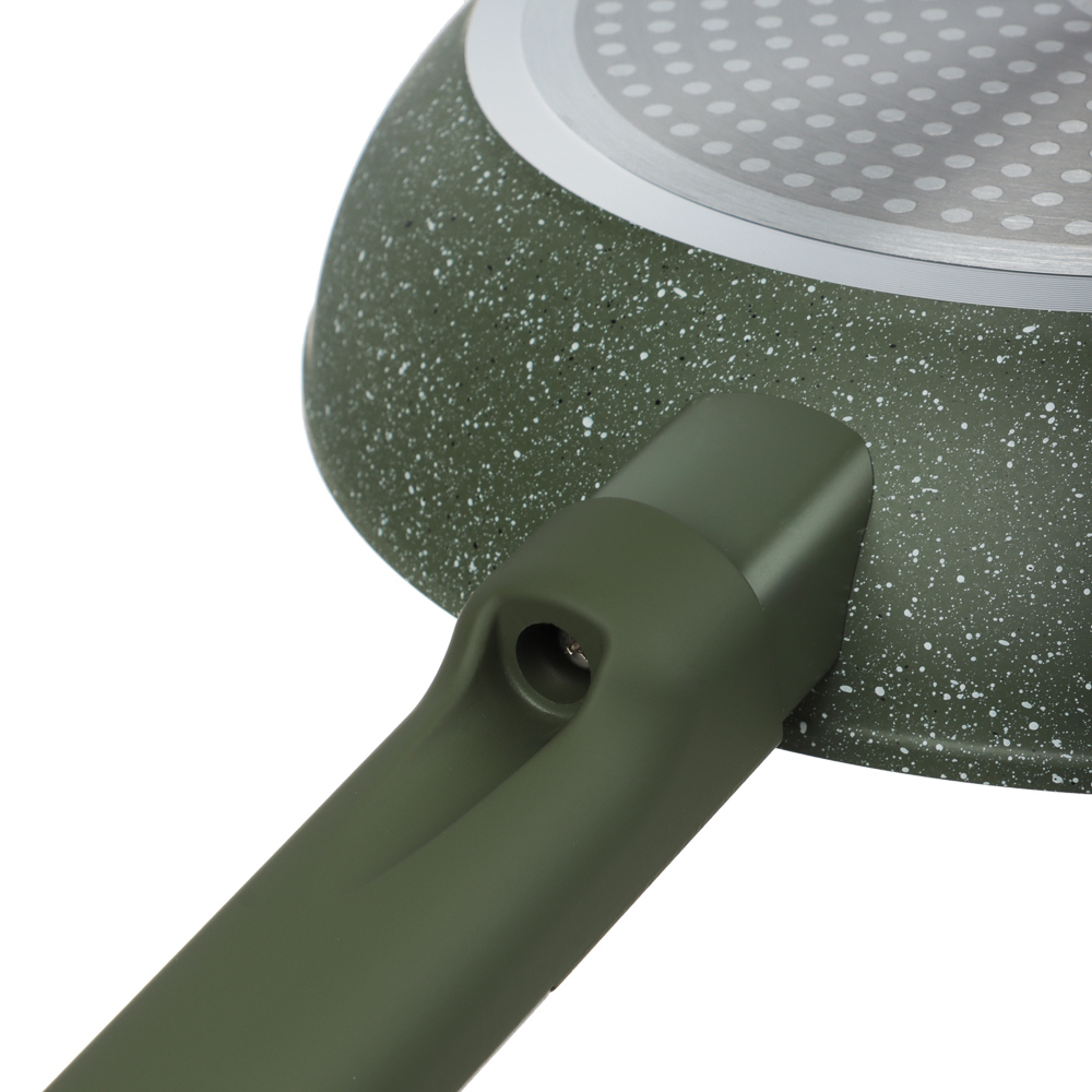 SATOSHI Кантри Сковорода литая d26см, антипригарное покрытие мрамор, индукция, 3 цвета, арт.№ 846-761