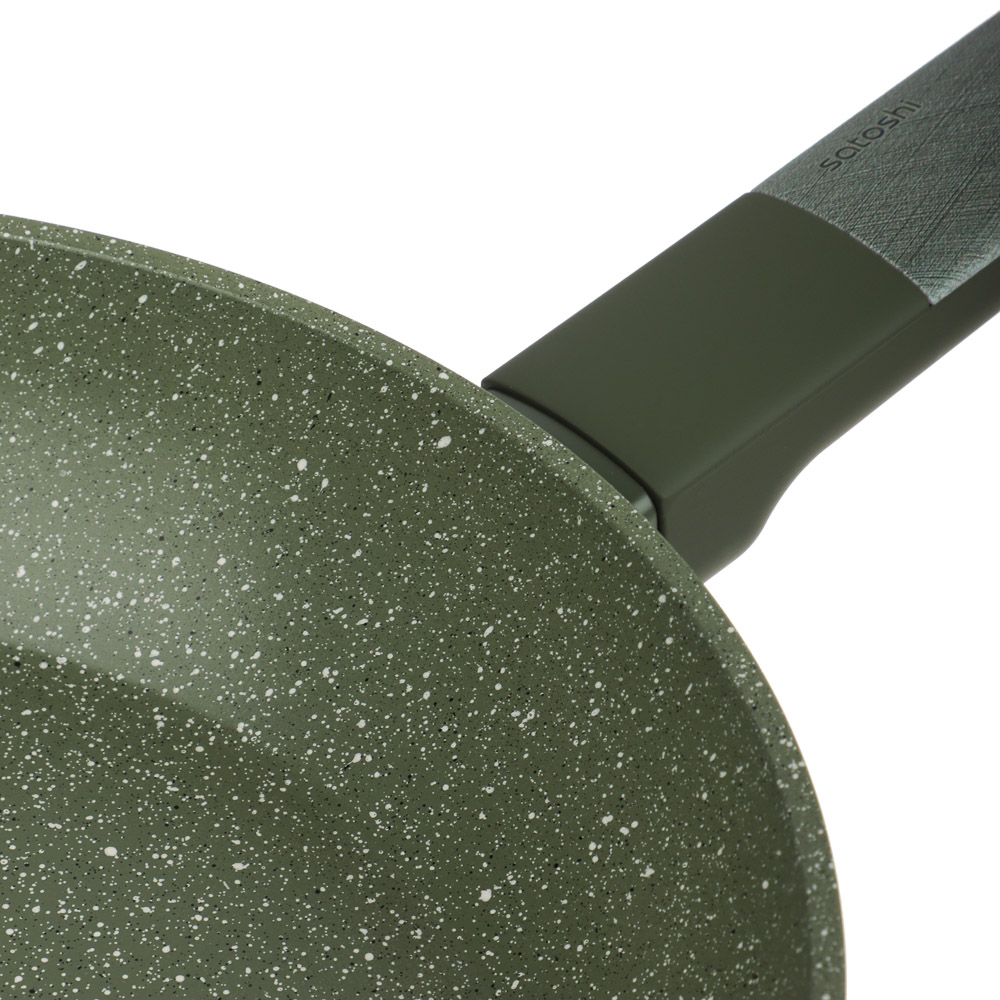 SATOSHI Кантри Сковорода литая d26см, антипригарное покрытие мрамор, индукция, 3 цвета, арт.№ 846-761