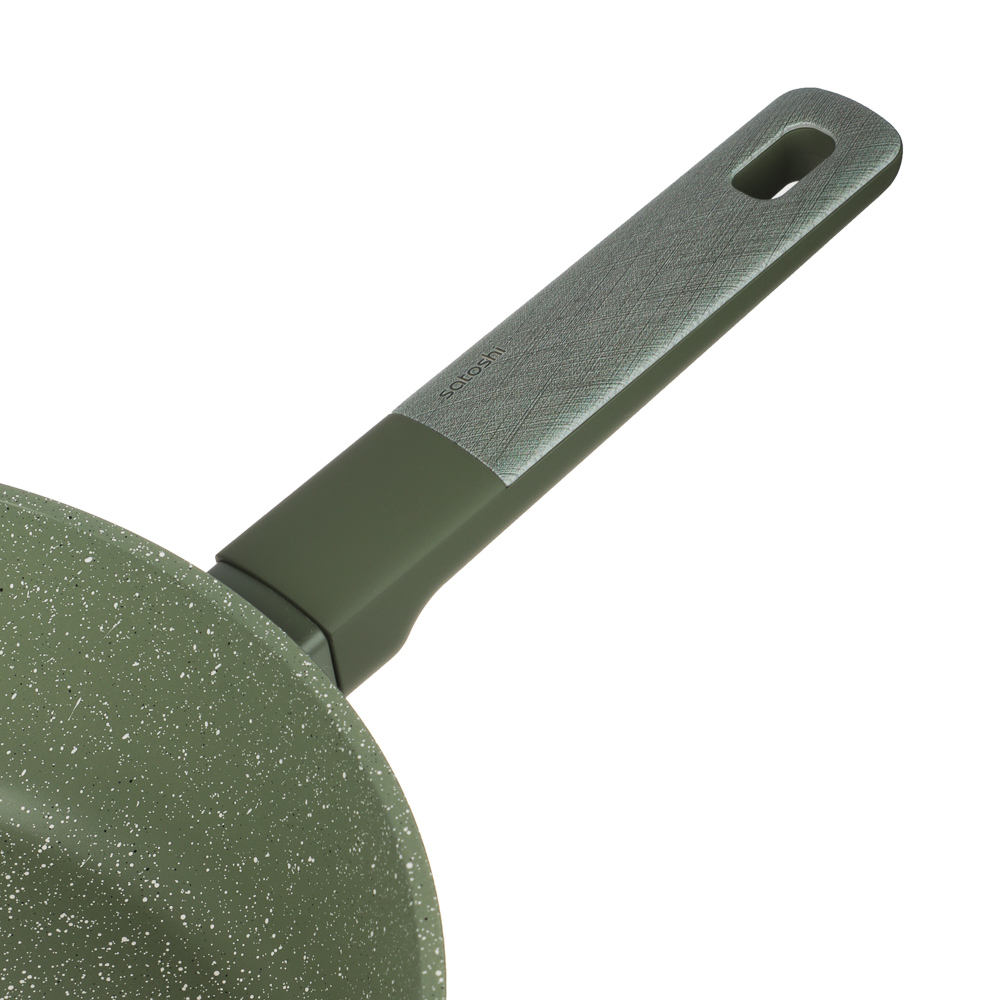 SATOSHI Кантри Сковорода литая глубокая d=28см, антипригарное покрытие мрамор, индукция, 3 цвета, арт.№ 846-762