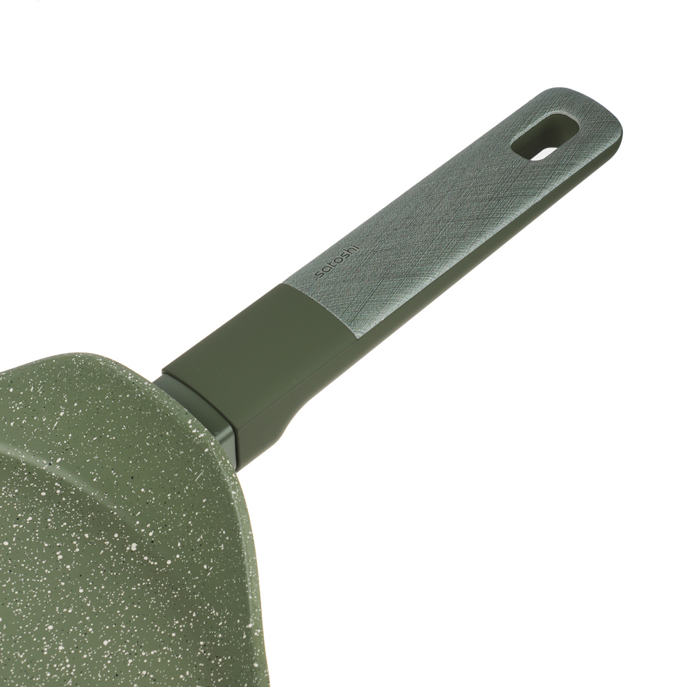 SATOSHI Кантри Сковорода литая блинная d24см, антипригарное покрытие мрамор, индукция, 3 цвета, арт.№ 846-763