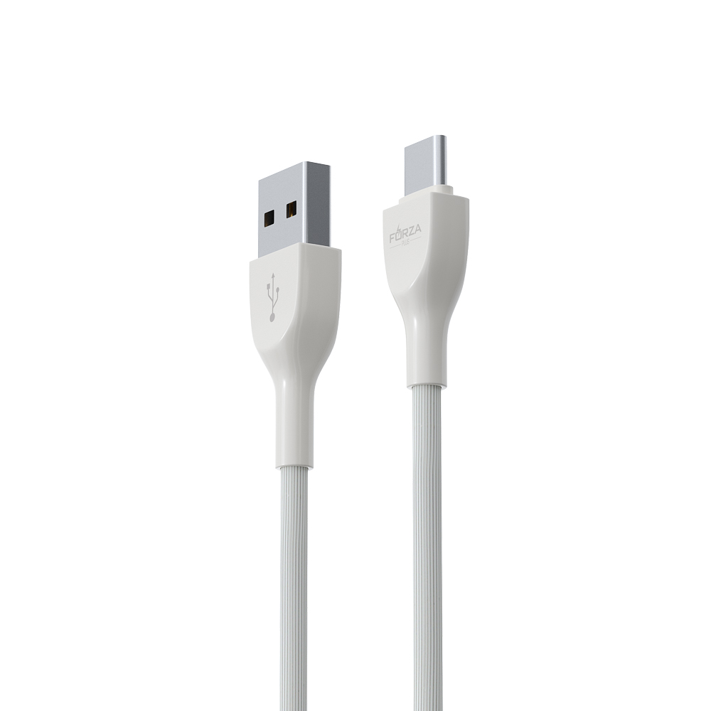 Кабель для зарядки USB(A)-Type C FORZA Акварель, 1м, 2А, 4 цвета, пакет, арт.№ 931-022