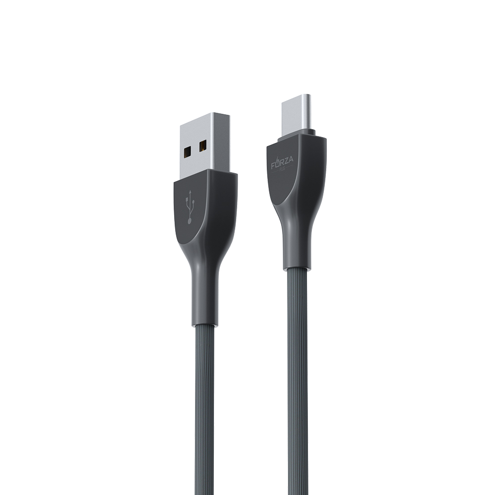 Кабель для зарядки USB(A)-Type C FORZA Акварель, 1м, 2А, 4 цвета, пакет, арт.№ 931-022