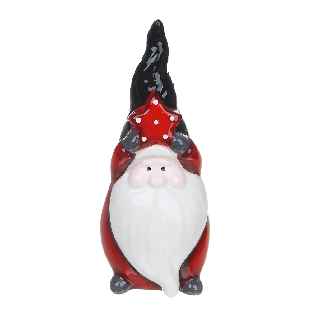 СНОУ БУМ Сувенир гном со звездочкой, доломит, 5,5х5х13см, арт.№ 396-677