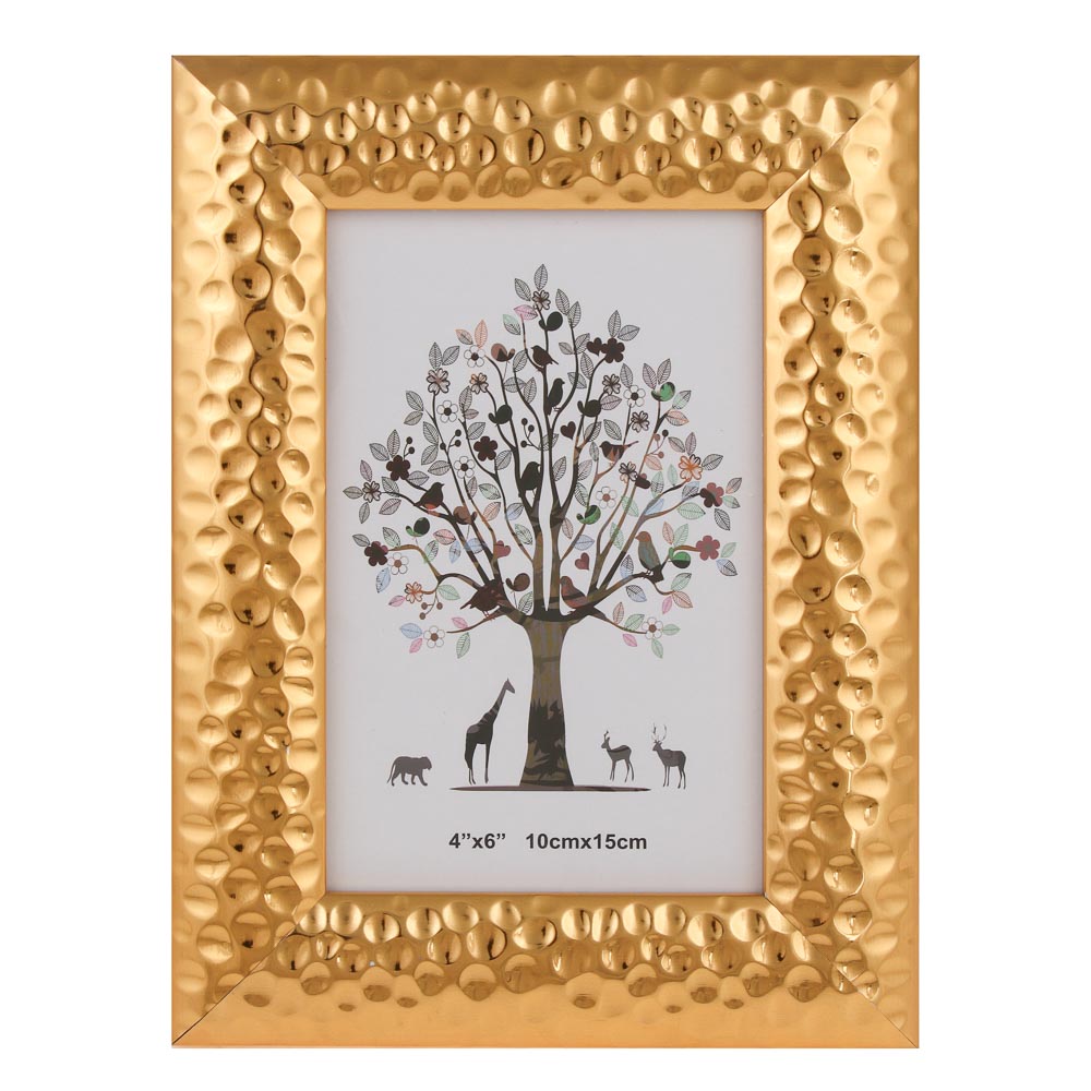 Фоторамка, 10х15 см, пластик, 2 дизайна металлик, LADECOR, арт.№ 520-941