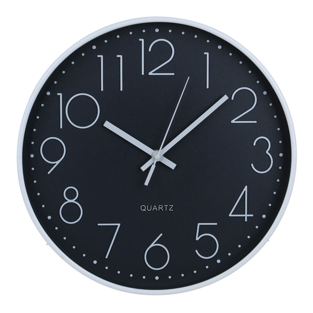 LADECOR CHRONO Часы настенные круглые, пластик, d30 см, 1xAA, арт.06-14, арт.№ 581-271