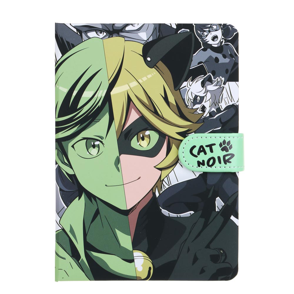 Ледибаг/Супер-Кот Зап.книжка 17,8х13см, 112л., тв.обл.с порол., ПУ "софт тач", магнит, "Манга", 2диз, арт.№ 811-042