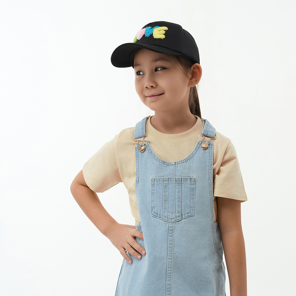 GALANTE Кепка детская, р.54, 30% хлопок, 70% полиэстер, черный, ВЛ25-03, #2, арт.№ 314-937