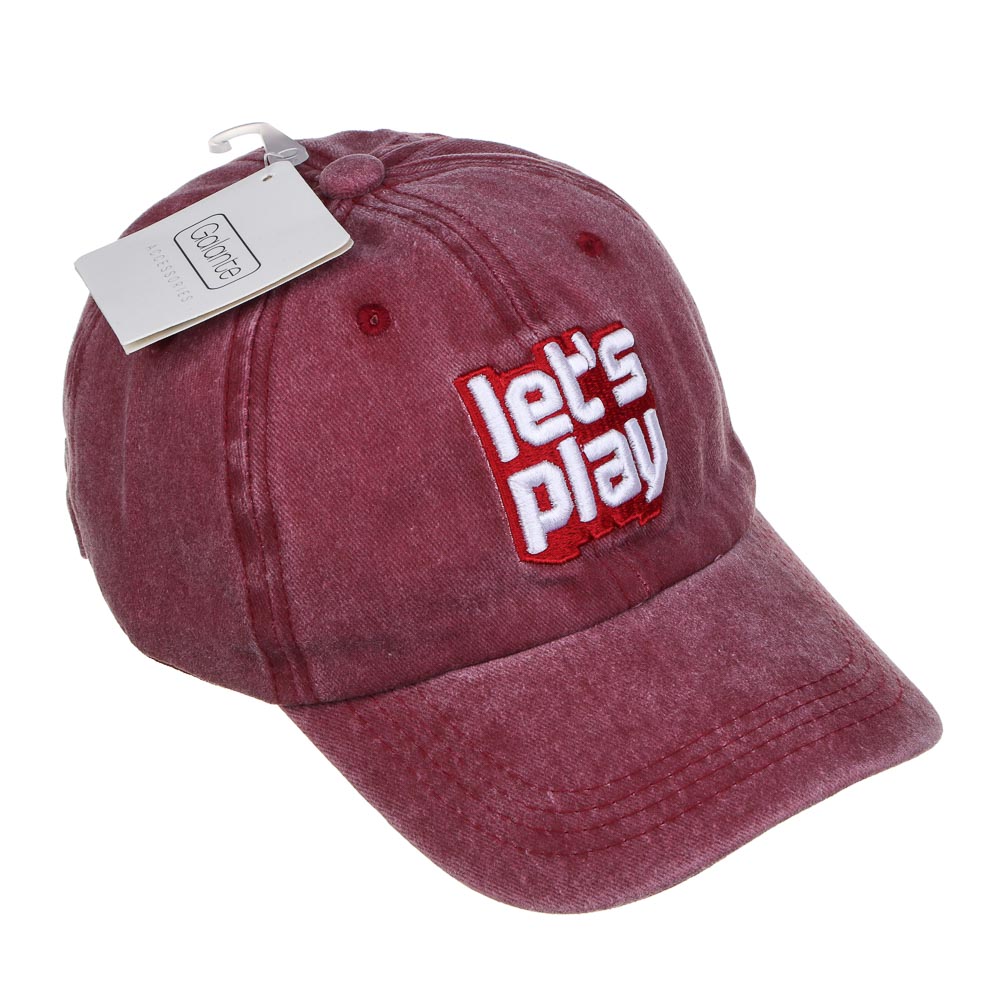 GALANTE Кепка детская, р.54, 30% хлопок, 70% полиэстер, красный, ВЛ25-04, #2, арт.№ 314-940