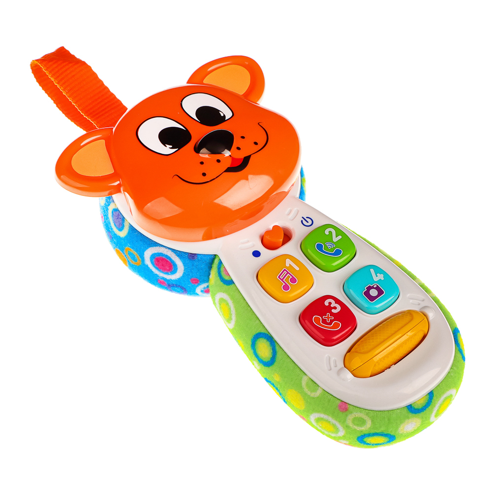 ИГРОЛЕНД Игрушка обучающая в виде телефона, свет, звук, 2xААA, ABS, 16х8х4см, 2 дизайна, арт.№ 272-716