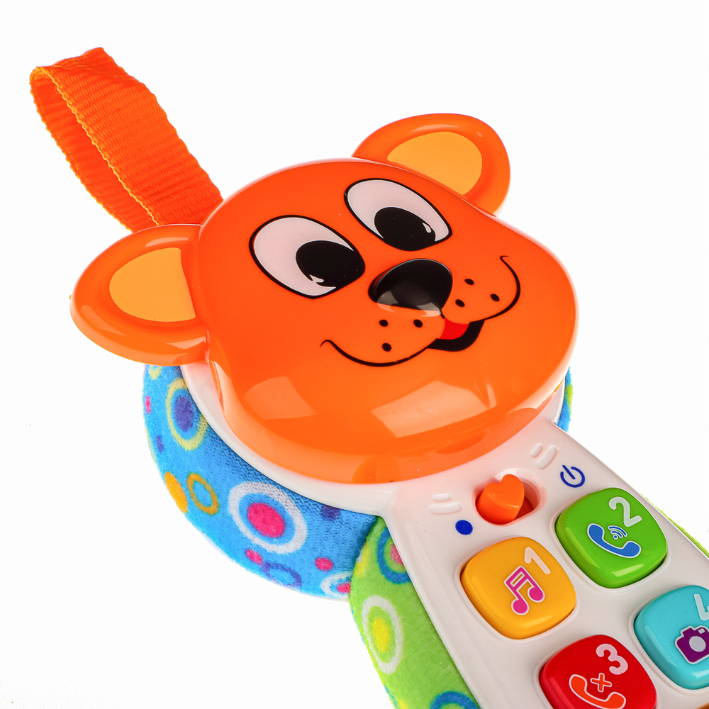 ИГРОЛЕНД Игрушка обучающая в виде телефона, свет, звук, 2xААA, ABS, 16х8х4см, 2 дизайна, арт.№ 272-716