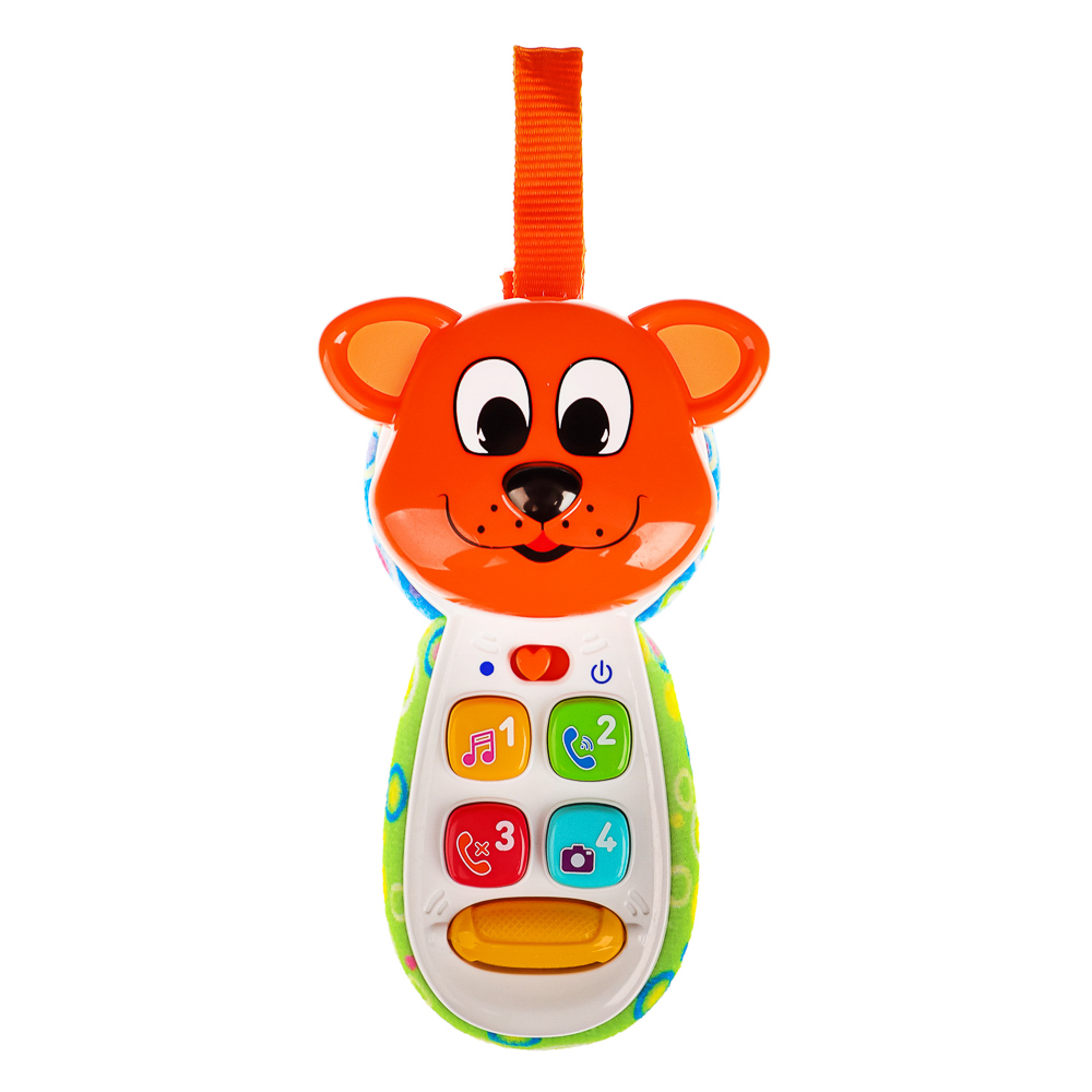 ИГРОЛЕНД Игрушка обучающая в виде телефона, свет, звук, 2xААA, ABS, 16х8х4см, 2 дизайна, арт.№ 272-716