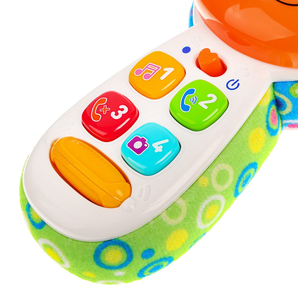 ИГРОЛЕНД Игрушка обучающая в виде телефона, свет, звук, 2xААA, ABS, 16х8х4см, 2 дизайна, арт.№ 272-716