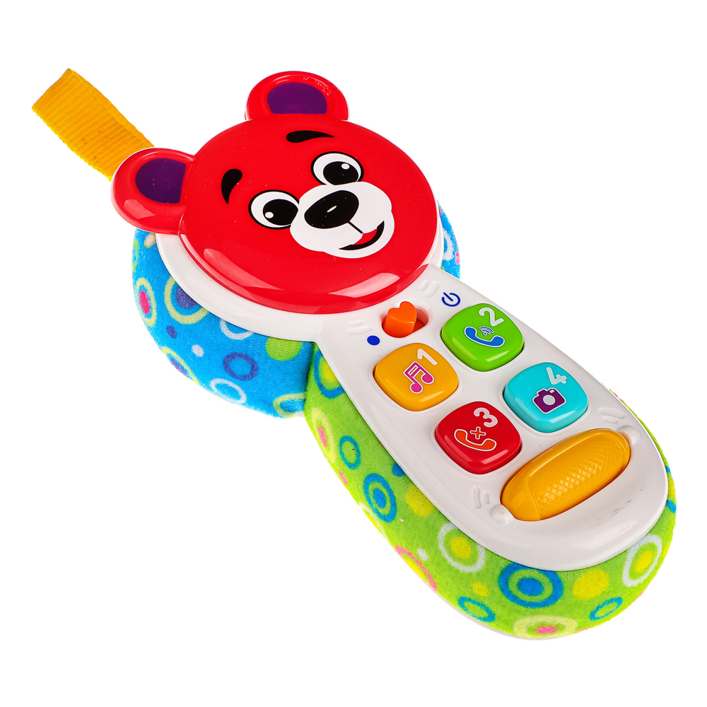 ИГРОЛЕНД Игрушка обучающая в виде телефона, свет, звук, 2xААA, ABS, 16х8х4см, 2 дизайна, арт.№ 272-716