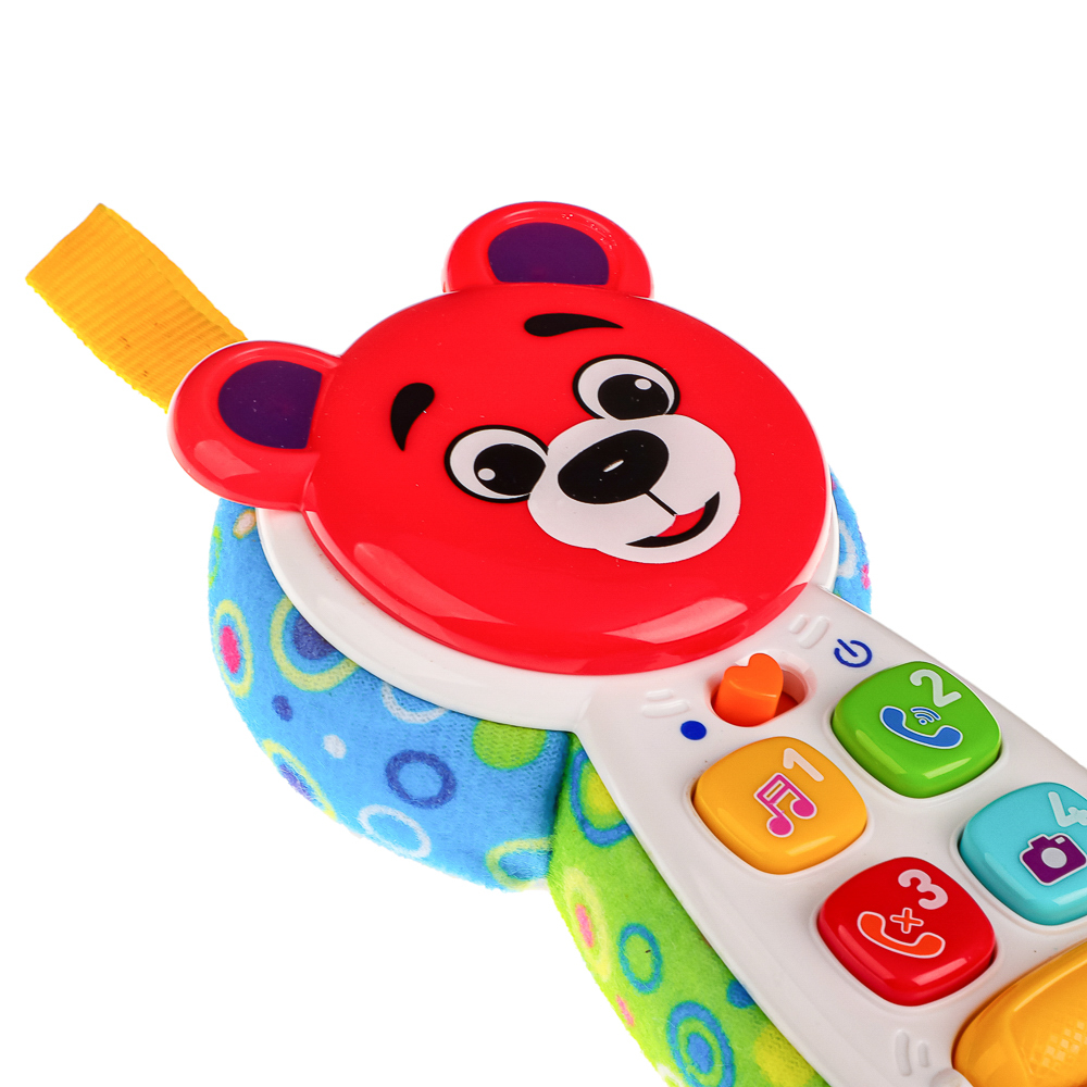 ИГРОЛЕНД Игрушка обучающая в виде телефона, свет, звук, 2xААA, ABS, 16х8х4см, 2 дизайна, арт.№ 272-716