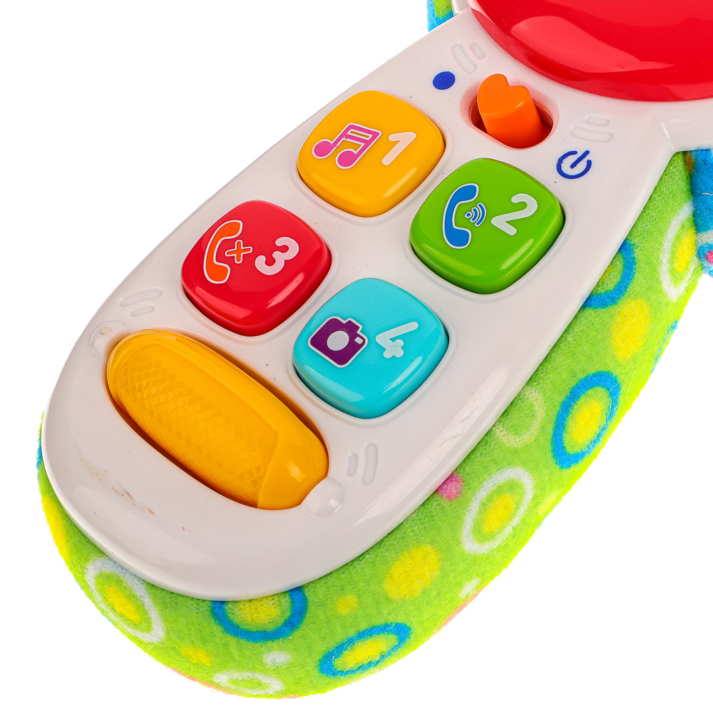 ИГРОЛЕНД Игрушка обучающая в виде телефона, свет, звук, 2xААA, ABS, 16х8х4см, 2 дизайна, арт.№ 272-716