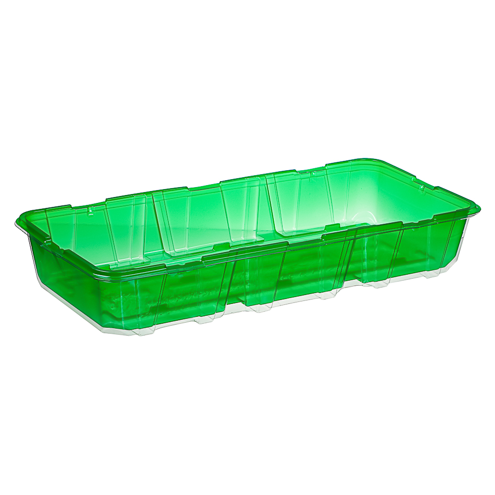 Минипарник с крышкой на 3 вставки (без вставок) дно крышка, 1шт, 57х18х7см, полипропилен, арт.№ 105-012