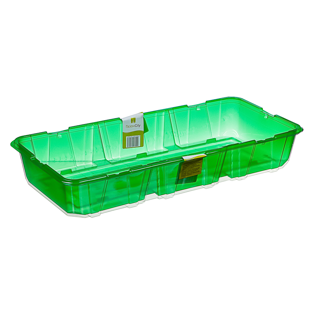 Минипарник с крышкой на 3 вставки (без вставок) дно крышка, 1шт, 57х18х7см, полипропилен, арт.№ 105-012