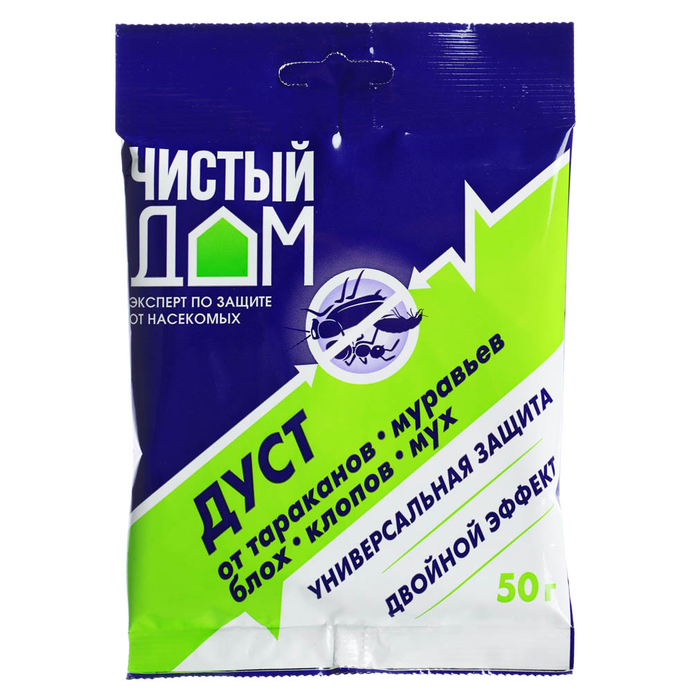 Препарат Дуст дезар от тараканов, блох, клопов, муравьёв, 50гр, арт.№ 020-031