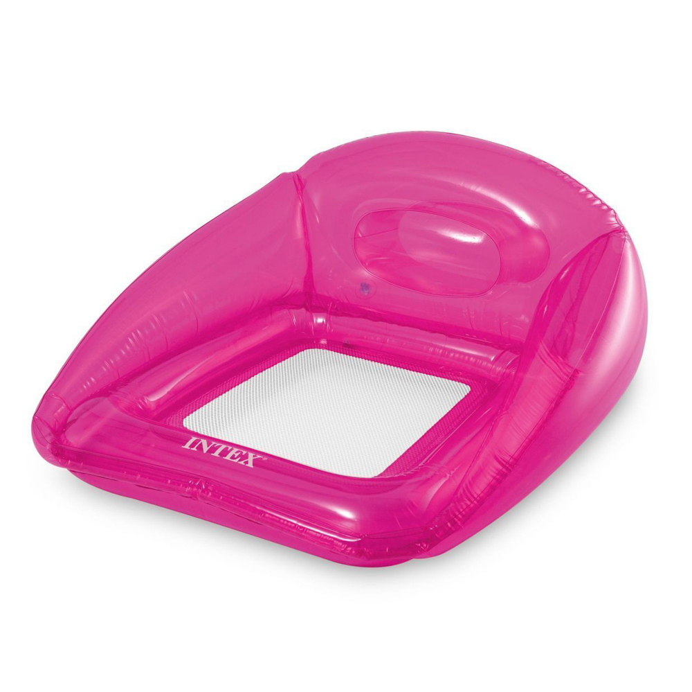 INTEX Кресло надувное "TRANSPARENT LOUNGES", 2 цвета, 104x102 см, 56802EU, арт.№ 060-062