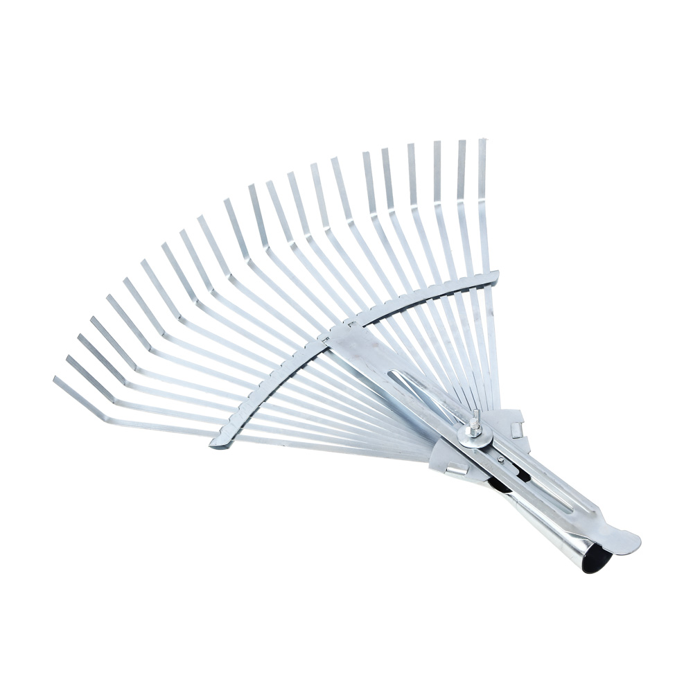 INBLOOM Грабли веерные раздвижные, 22 зуба, 38x40см, оцинкованная сталь, арт.№ 187-005