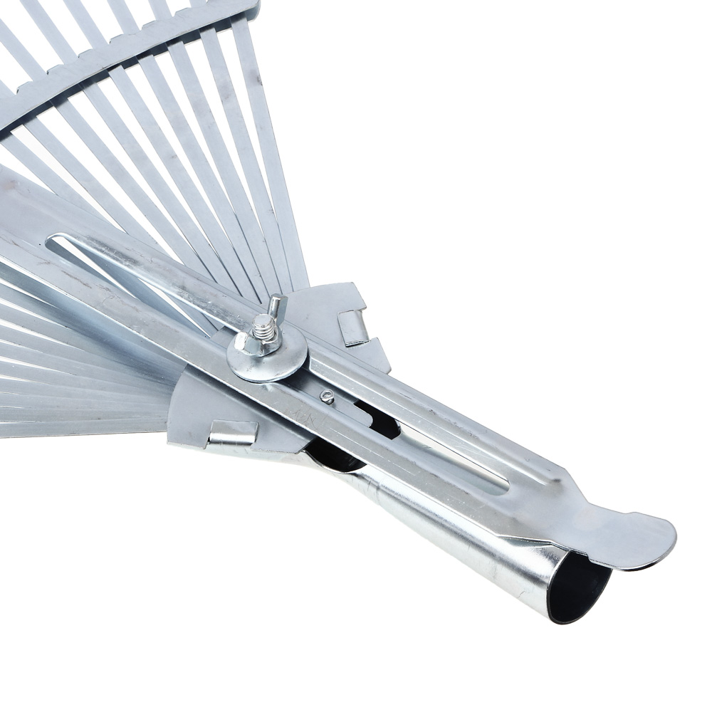 INBLOOM Грабли веерные раздвижные, 22 зуба, 38x40см, оцинкованная сталь, арт.№ 187-005
