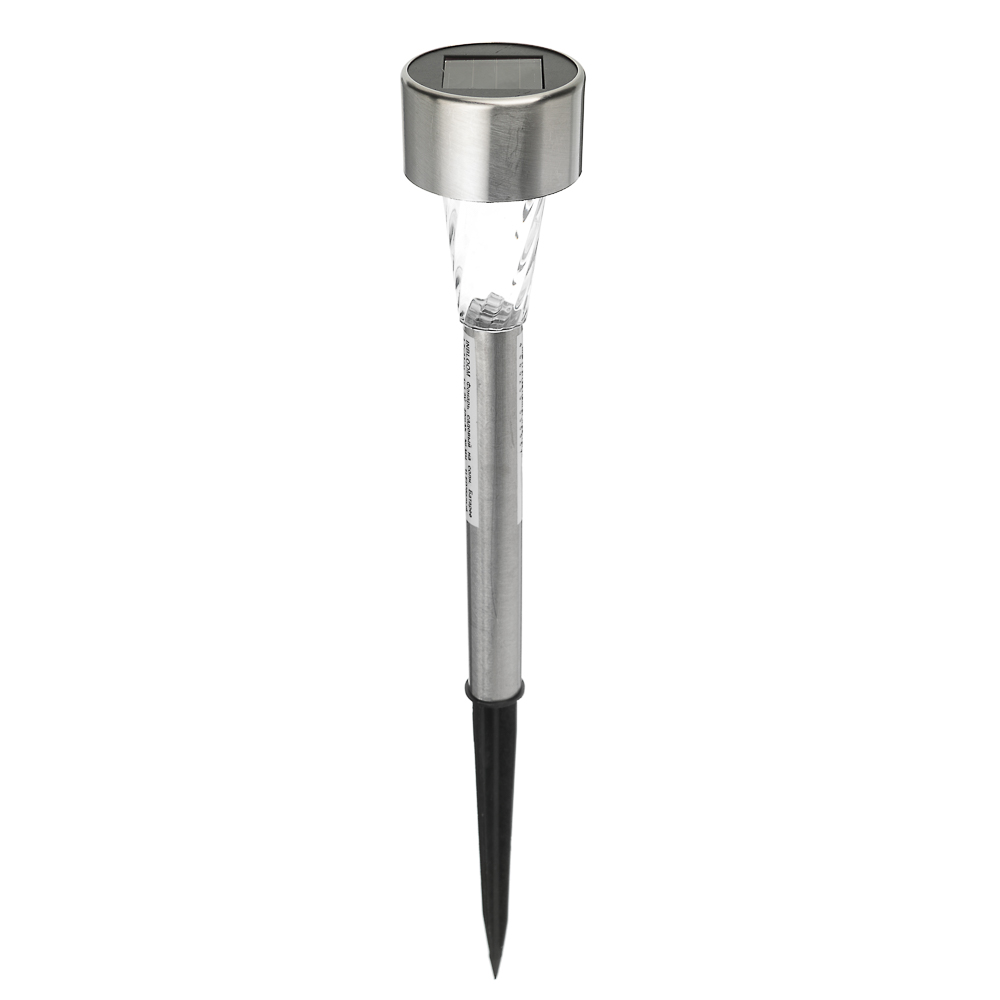 INBLOOM Фонарь садовый на солн. батарее 4.7х31см, 1x1.2V 40mAh NI-MH, 1LED*белый, пластик,нерж.сталь, арт.№ 185-034