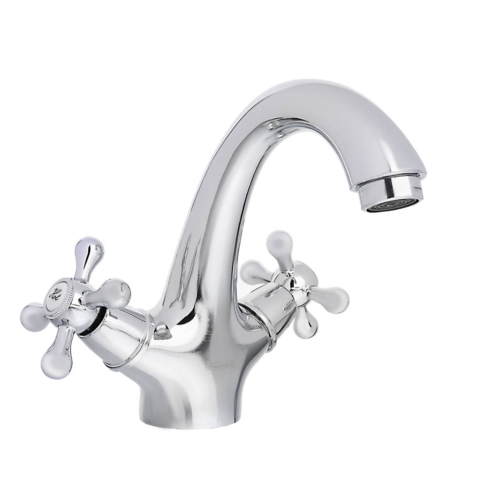 СоюзКран Смеситель для раковины, кер. кран-буксы 1/2, хром, цинк, SK02-М204, арт.№ 567-116