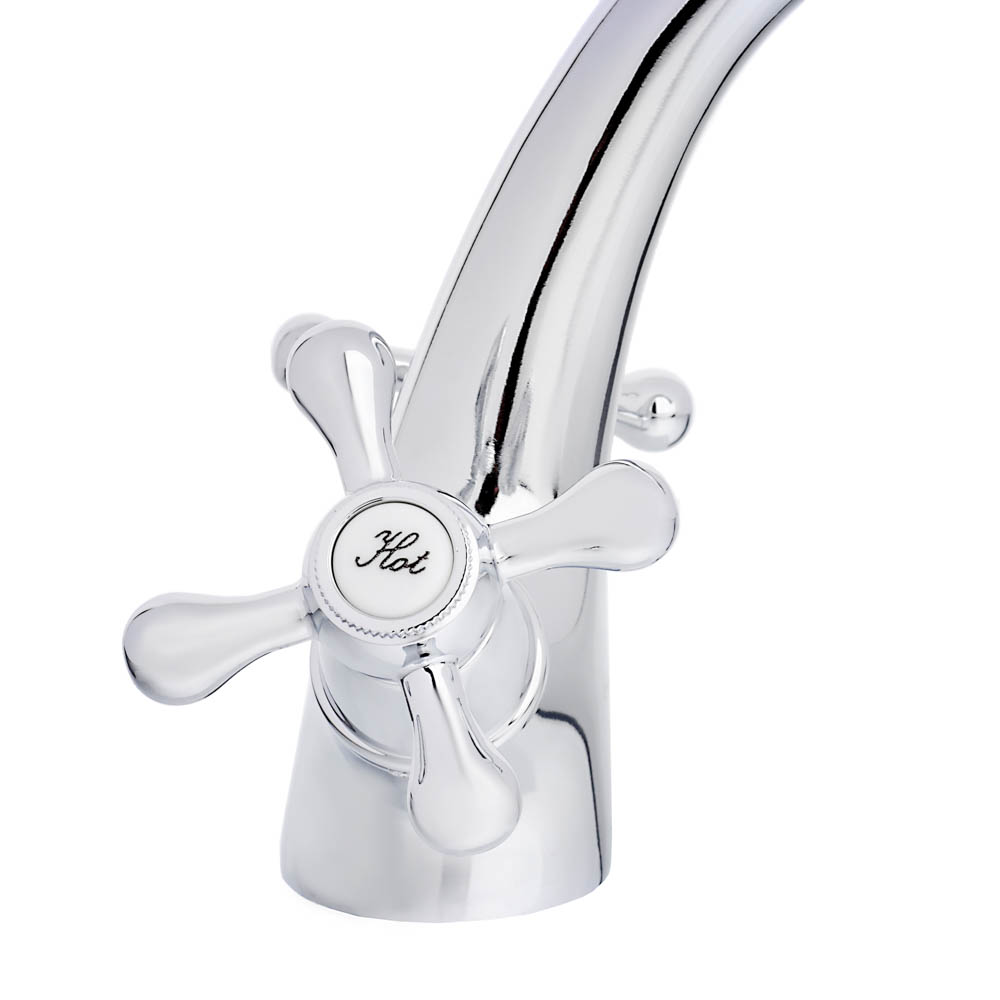 СоюзКран Смеситель для раковины, кер. кран-буксы 1/2, хром, цинк, SK02-М204, арт.№ 567-116