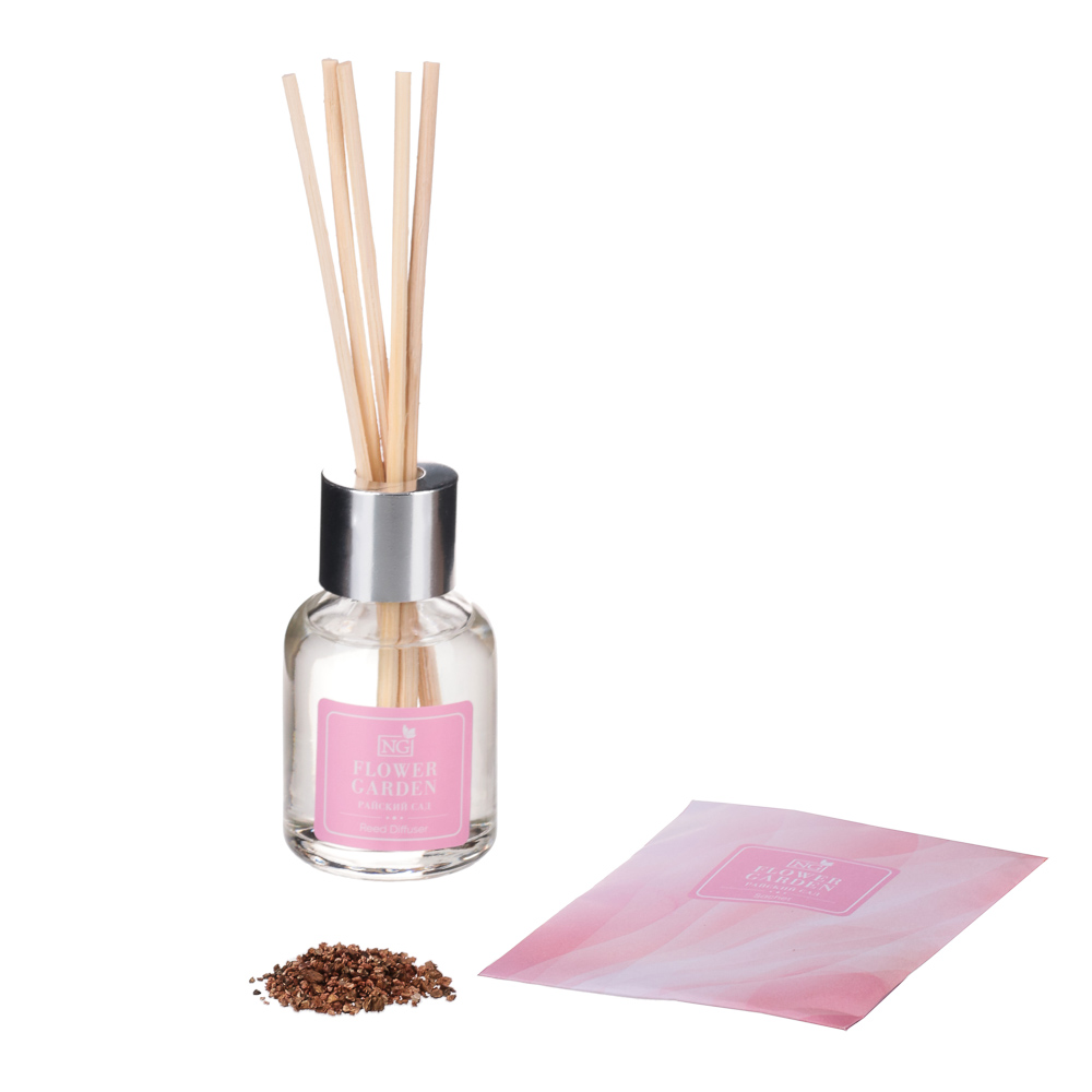 NEW GALAXY Набор ароматизатор-диффузор и саше 2шт., ваниль, райский сад, лаванда,океан 30мл, 10 г., арт.№ 778-122