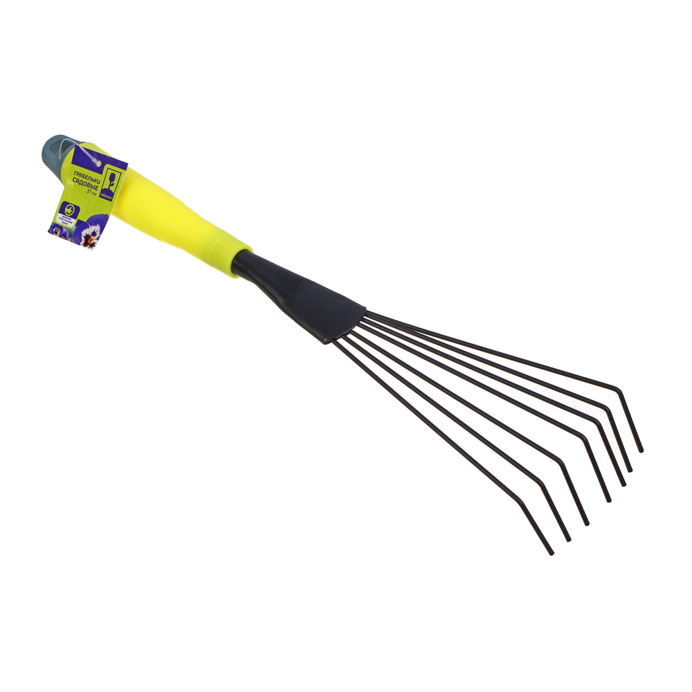 INBLOOM Грабельки 37см, металл с пластиковой ручкой, арт.№ 181-016