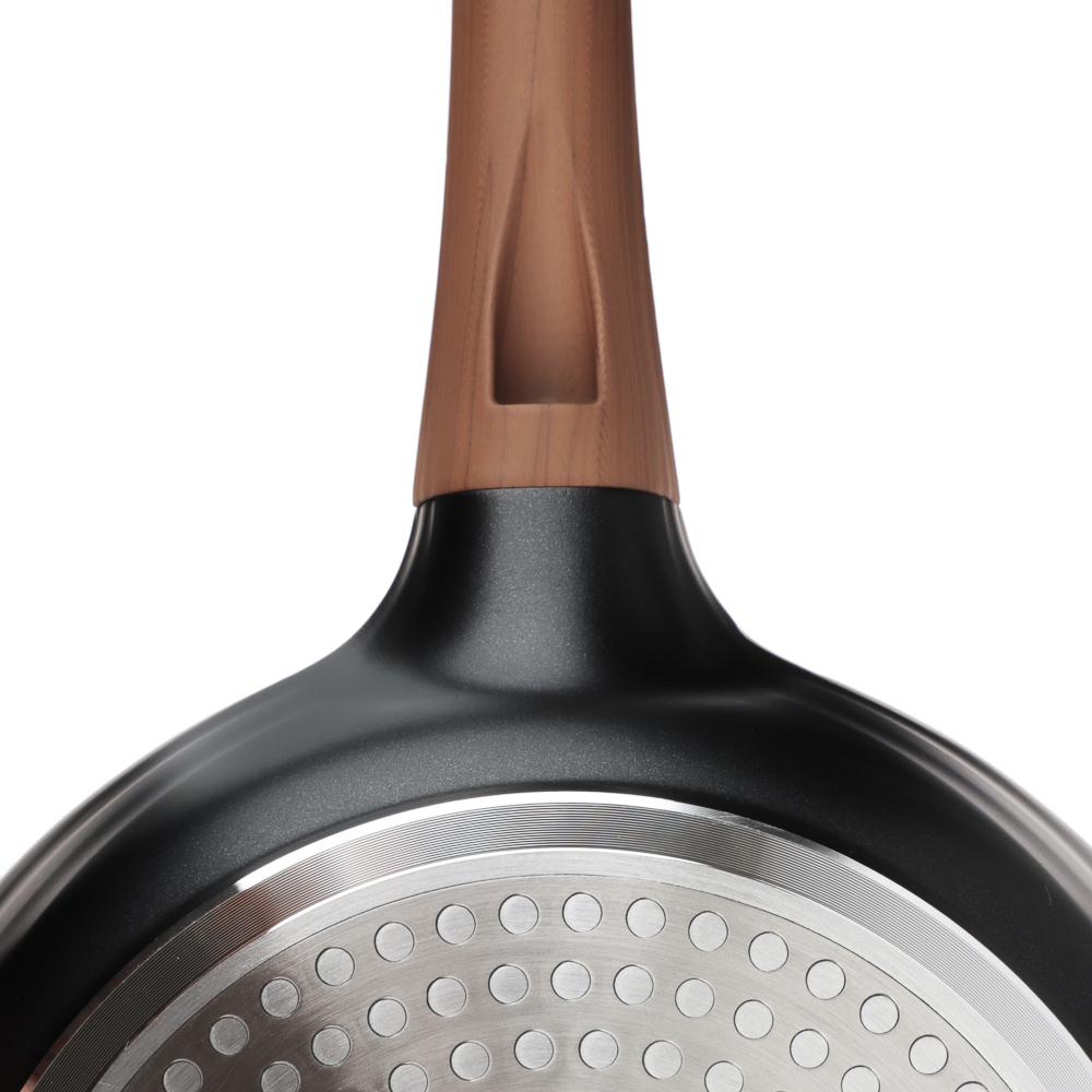 SATOSHI Карнуа Сковорода литая d24см, антипригарное покрытие Мрамор, индукция, арт.№ 846-560