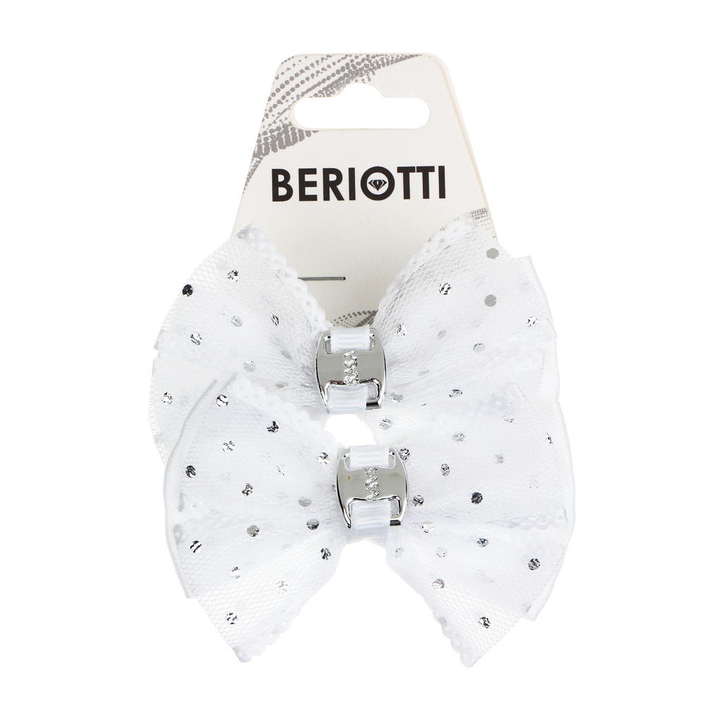 BERIOTTI Набор резинок для волос 2шт, полиэстер, пластик, 6см, 3-6 дизайнов, арт.№ 322-242