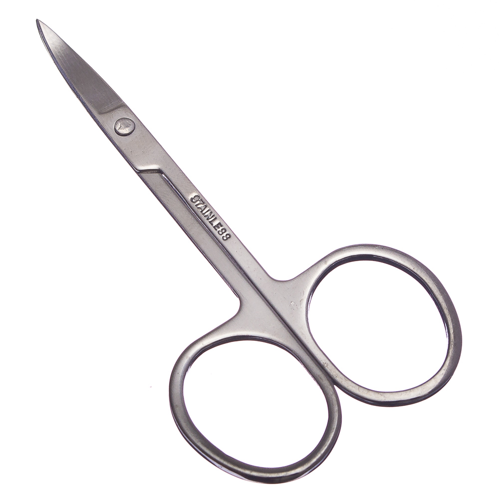 ЮНИLOOK Ножницы маникюрные универсальные с загнутыми лезвиями, сталь, 8,8см, HS-0621-3, арт.№ 305-277