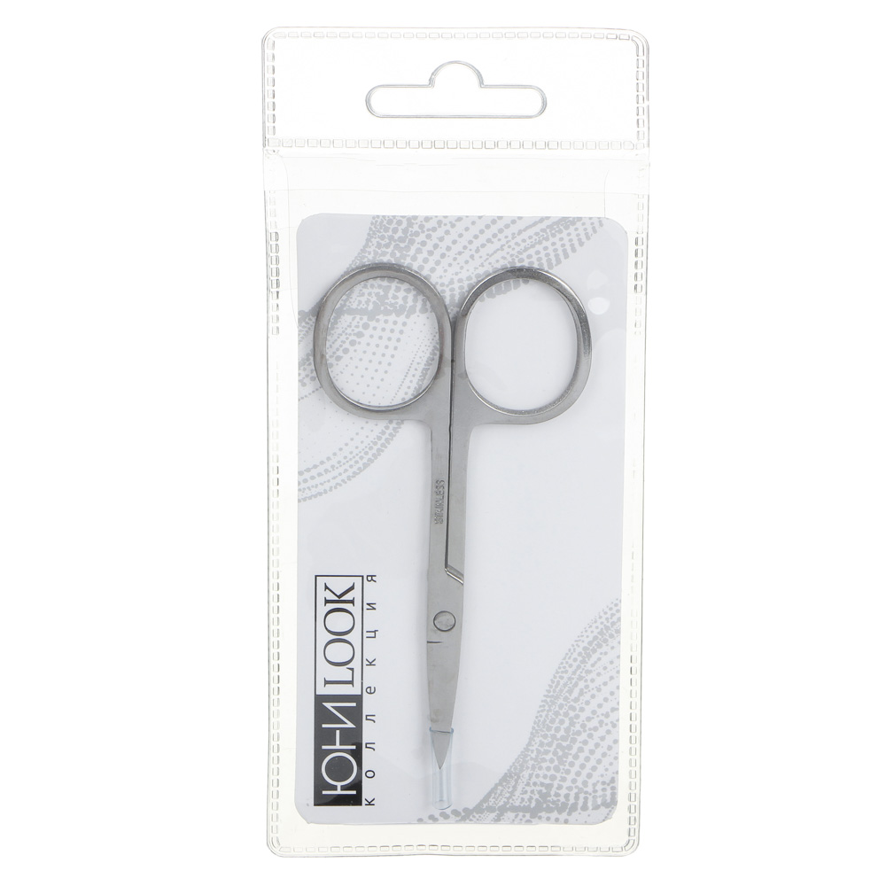 ЮНИLOOK Ножницы маникюрные универсальные с загнутыми лезвиями, сталь, 8,8см, HS-0621-3, арт.№ 305-277