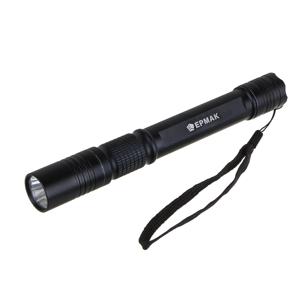 ЕРМАК Фонарь, 1 LED, 3 Вт, 50м, 3хАА, 2,5х20,5см, 3 режима, алюминиевый сплав, 1 цвет, арт.№ 224-017