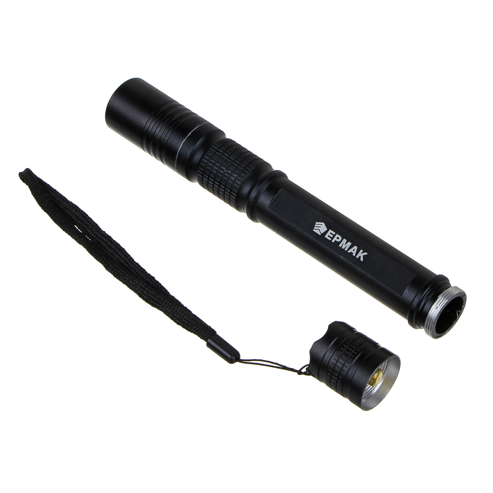 ЕРМАК Фонарь, 1 LED, 3 Вт, 50м, 3хАА, 2,5х20,5см, 3 режима, алюминиевый сплав, 1 цвет, арт.№ 224-017