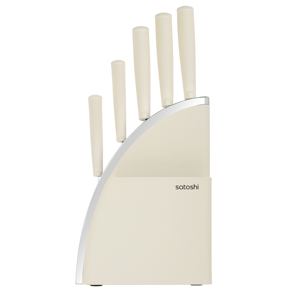 SATOSHI Плуа Набор ножей кухонных 6пр, на подставке, арт.№ 803-414