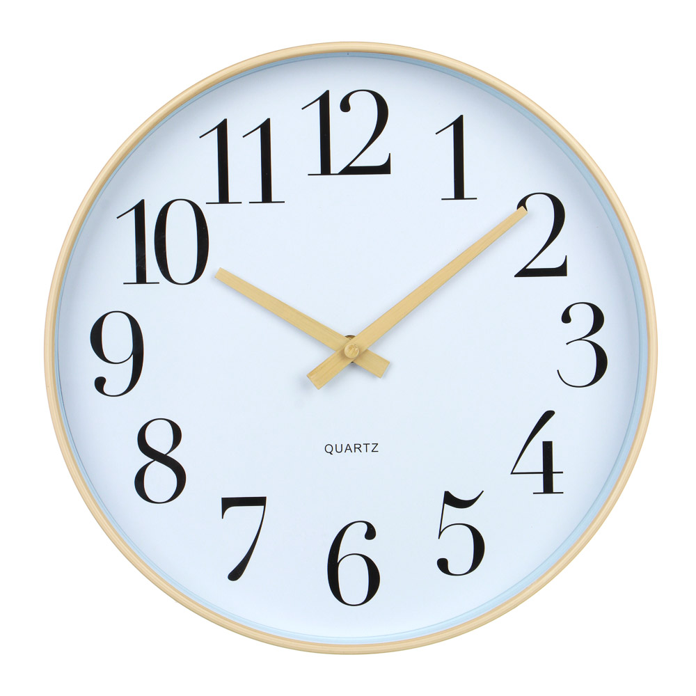 LADECOR CHRONO Часы настенные круглые, пластик, 30х30х4 см, 1xАА, арт.2-14, арт.№ 581-245