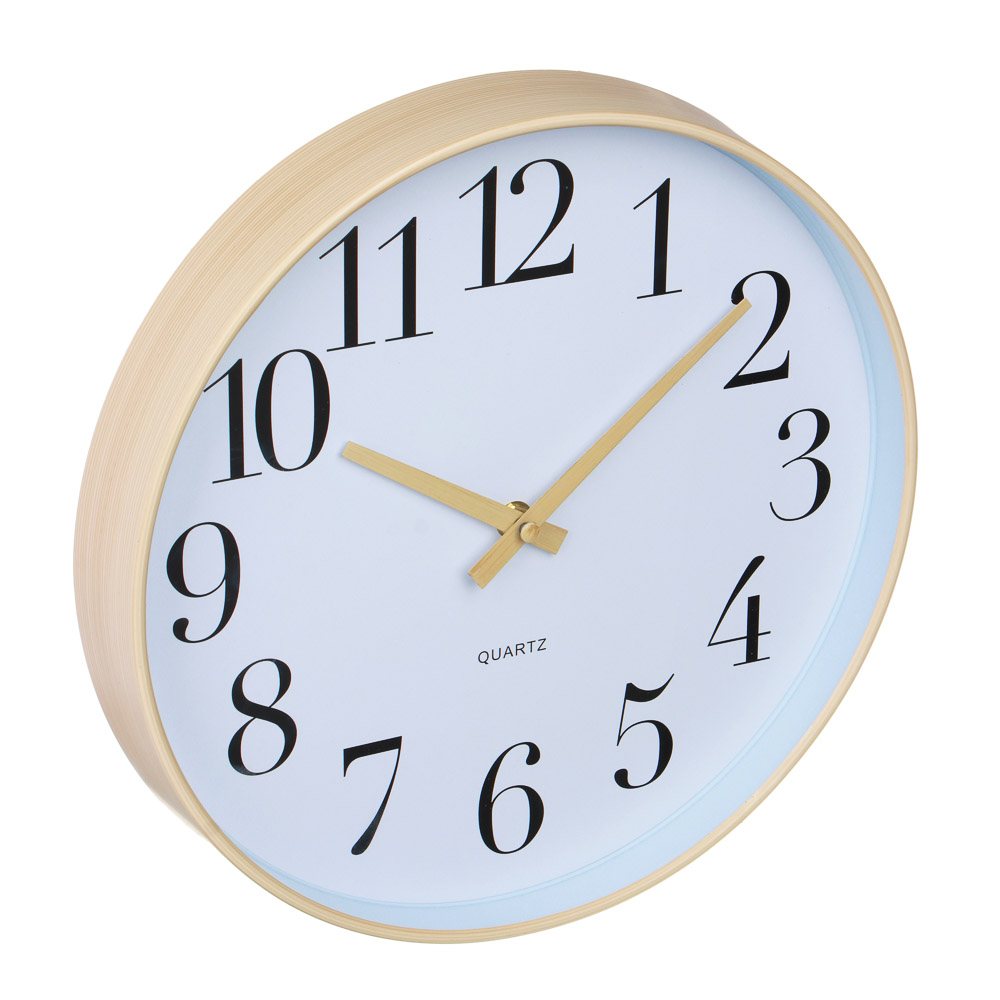 LADECOR CHRONO Часы настенные круглые, пластик, 30х30х4 см, 1xАА, арт.2-14, арт.№ 581-245