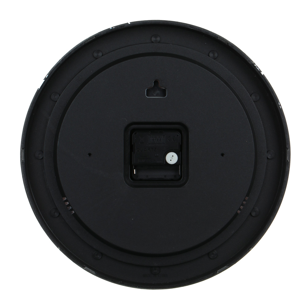 LADECOR CHRONO Часы настенные круглые, пластик, 30х30х4 см, 1xАА, арт.2-14, арт.№ 581-245