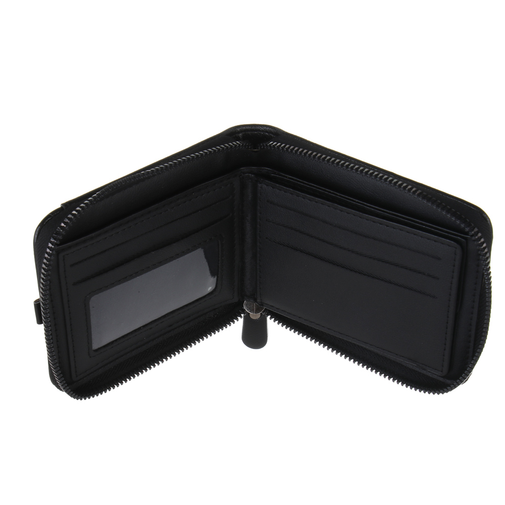 Портмоне для карт и купюр на 12 отделений на молнии тм ЮL Wolt, ПУ, 12x8,5x2,5см, 2 цвета, WW-906, арт.№ 303-057