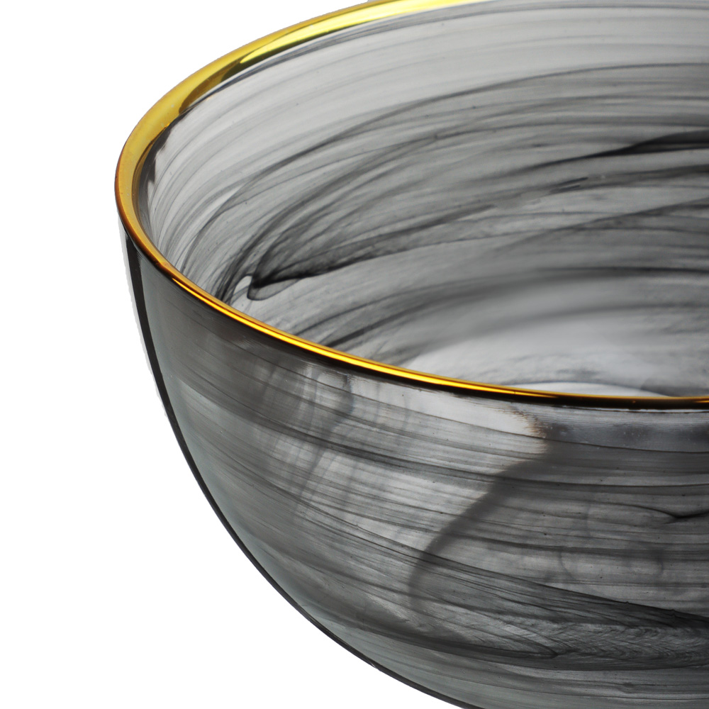 BY COLLECTION Black Line Салатник, 620мл, 15х7см, стекло, арт.№ 820-846