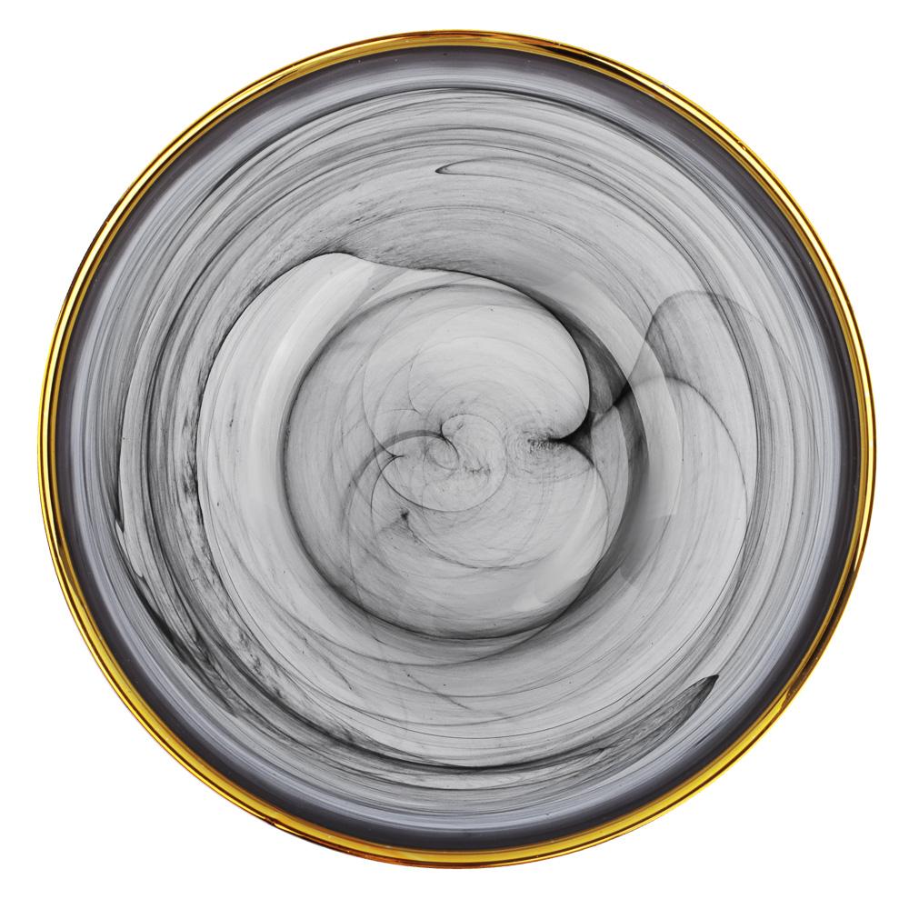 BY COLLECTION Black Line Салатник, 620мл, 15х7см, стекло, арт.№ 820-846