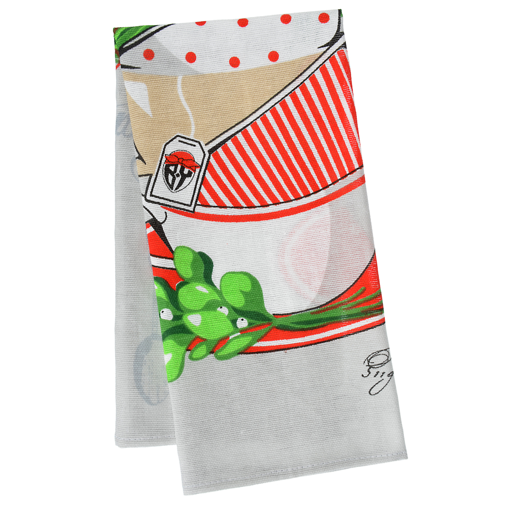 PROVANCE Полотенце кухонное, рогожка, 100% хлопок, 45х60см, "Полевые травы", 3 дизайна, арт.№ 434-084