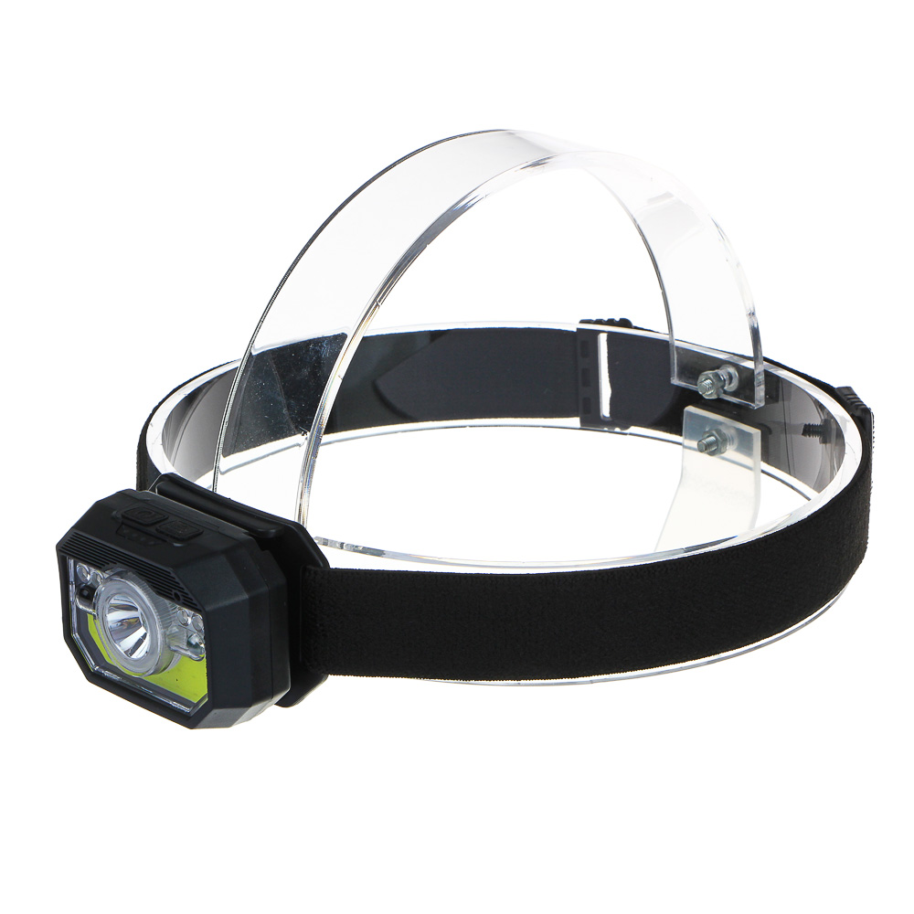 ЕРМАК Фонарь на голову,сенсорный,XPE COB LED,11 режимов,1000мАч,USВ, 6х4,5х3см,пластик,красный свет, арт.№ 221-072