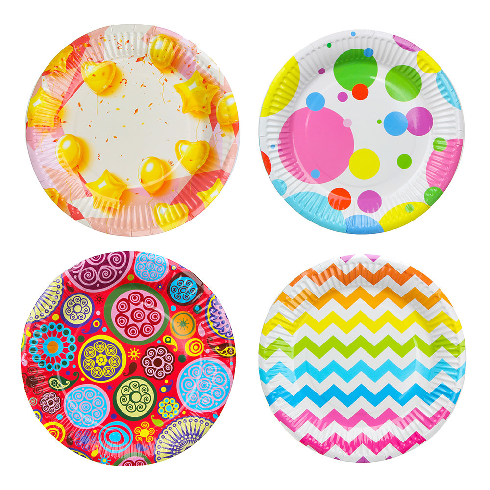 Набор бумажных тарелок 6шт, d18см, арт.№ 530-214